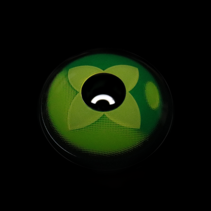 Cosplay Genshin Impact Clover Green Coloured Contact Lenses